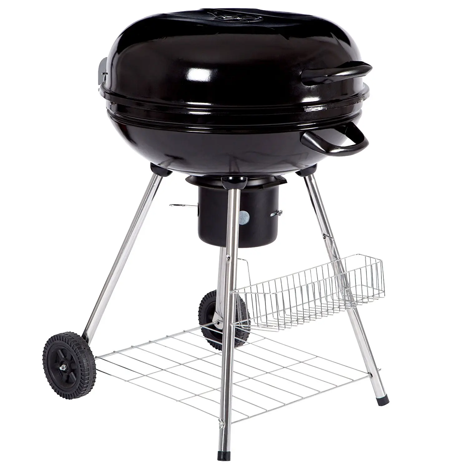 Camping Standing Barbecue Kettle Charcoal Bbq Grill With Warming Grid ...