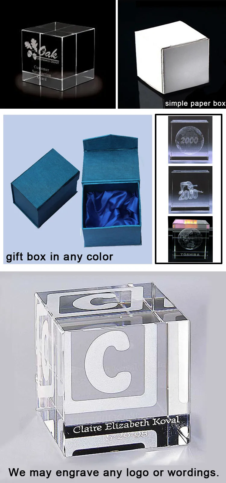 Blank Square 3d Laser Crystal Glass Cube Paperweights For Engraving Custom Logo Buy Glass Cube