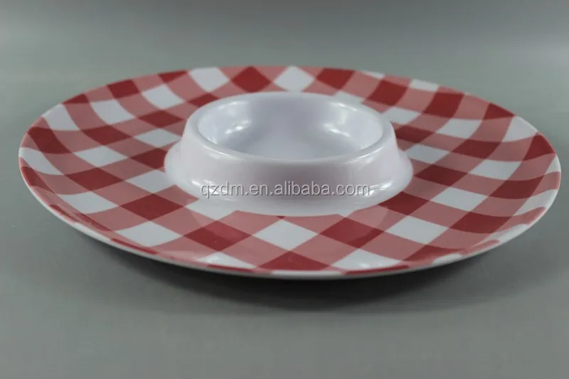 Melamine Chips plate Plastic Snacks plate