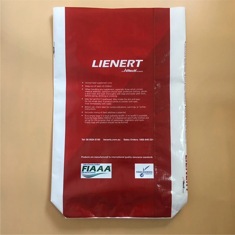 lamination Matt / bopp moistureproof 50kg white pp woven sugar bag with PE liner