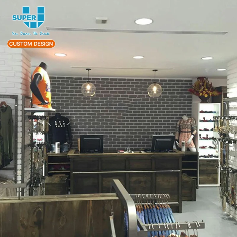 Fashion Reception Desk Countertop Furniture Design For Cloth Counter