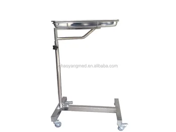 Cy D152 Stainless Steel Medical Mayo Table Used Tray Cy D152 Stainless Steel Medical Mayo Table Used Tray For