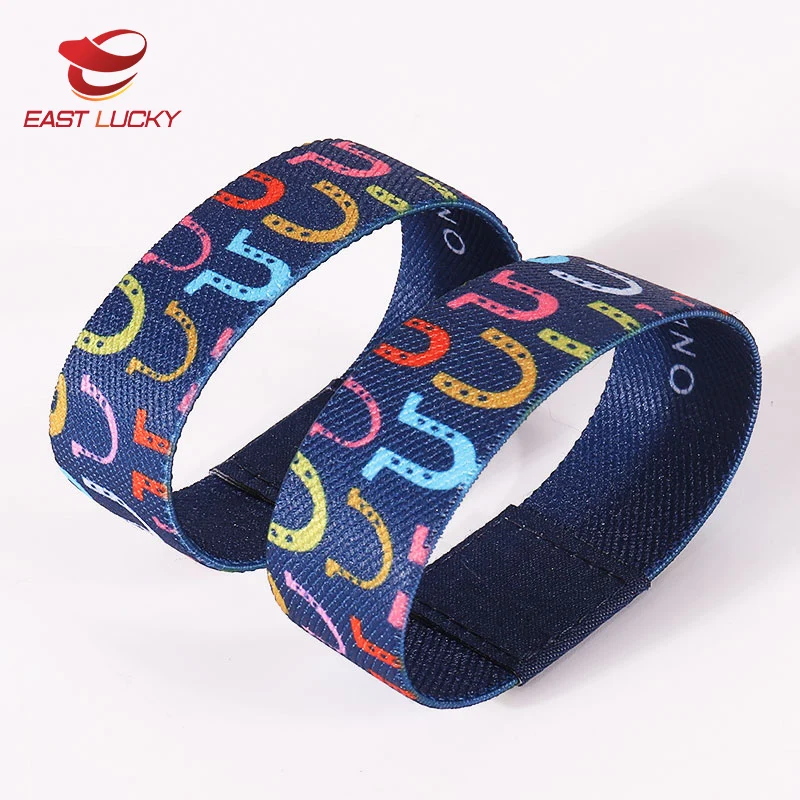 Customized Festival High Quality Elastic Fabric Wrist Band Wristbands