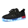 APP Control High Quality flymesh Material Sport Child Led Flash Shoes with Lights for Kids