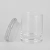 Smell Proof Container Clear Glass Suction Lid Glass Jars For Flower Packaging