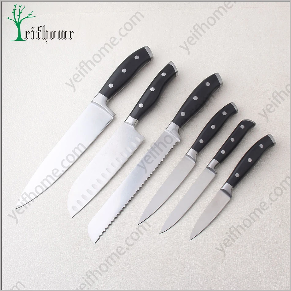 5 Piece kitchen knife block set kitchen knife sets