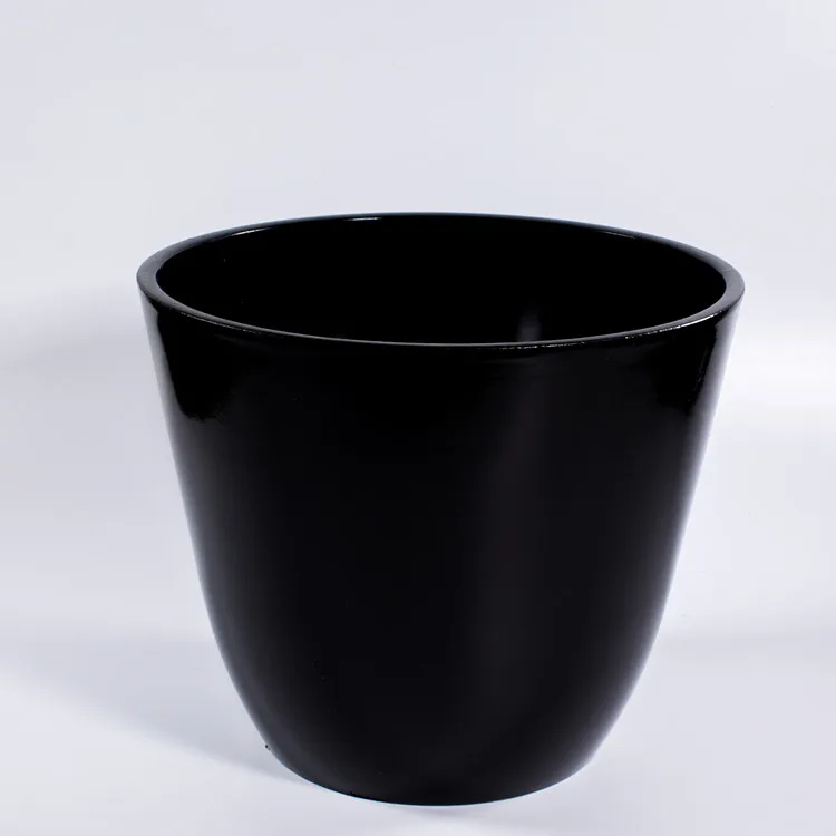 Ayv30014 Bulk Classic Black Recyclable Plastic Flower Pot For Indoor Decoration Buy Bonsai