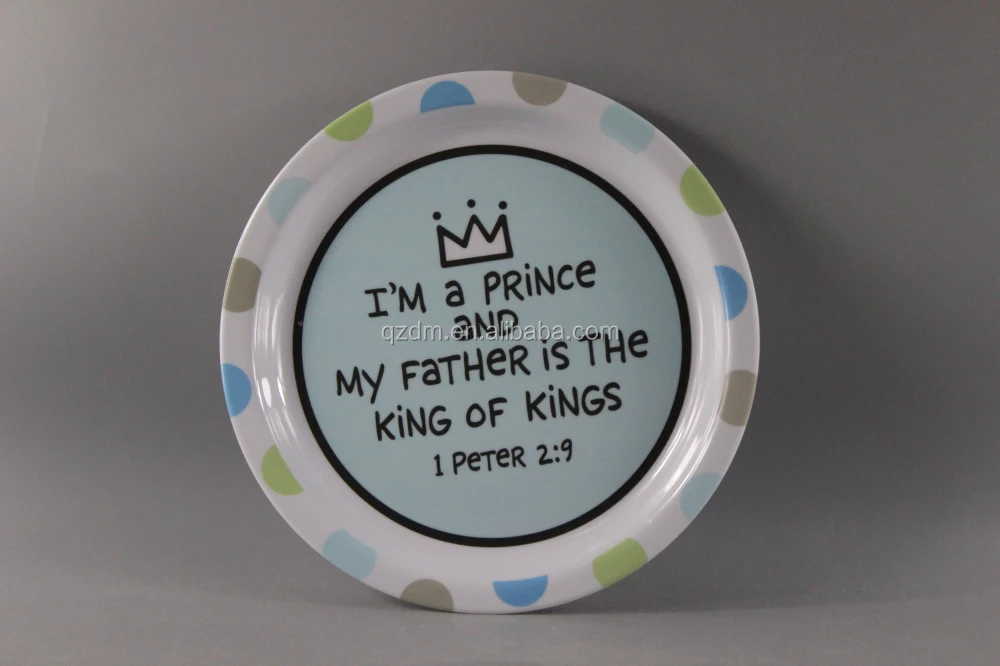 Girls Melamine Food Plate