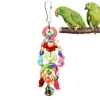Acrylic Colorful Pet Bird Toy Parrot Swing Cage Bells For Parakeet Cockatiel Toys
