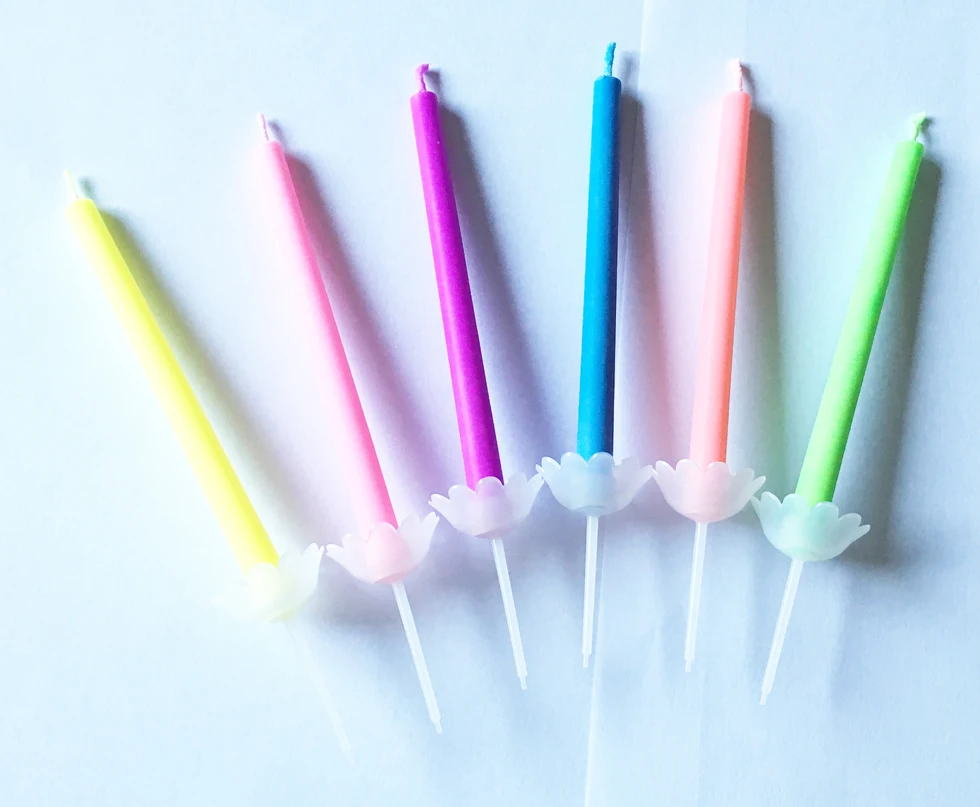 12 Ct Pack Birthday Candle Colored Flame Cake Candle Buy Color Flame