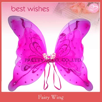 Download Fuschia Color Double Layer Angel Wings Butterfly Wings ...