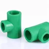 PPR plastic pipe reducing tee brass fitting for plumbing