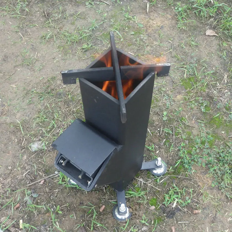 Gravity feed / Self Feeding Rocket Stove by Outback ...