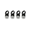Wholesale Permanent Makeup Black Plastic Ring Ink Cup & Tattoo Pigment Finger Cup With Sponge