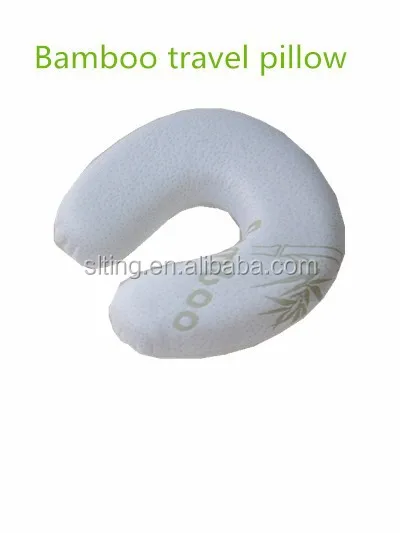 Wholesale Bamboo Fabric Memory Foam Car Neck Pillows Travel Neck