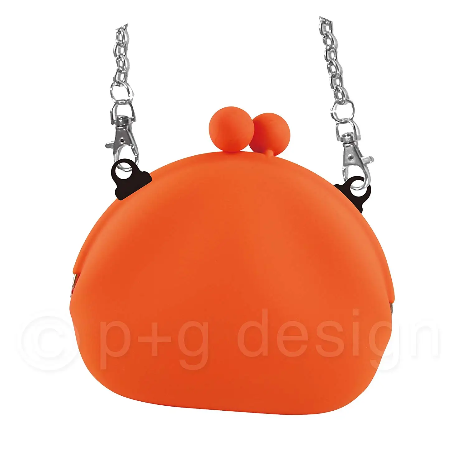 P+g design Pochi-Mon+ Silicone Clutch Bag with Chain Shoulder Strap