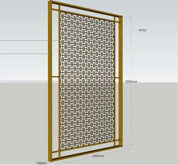 high precision surrounding edge welding stainless steel room divider