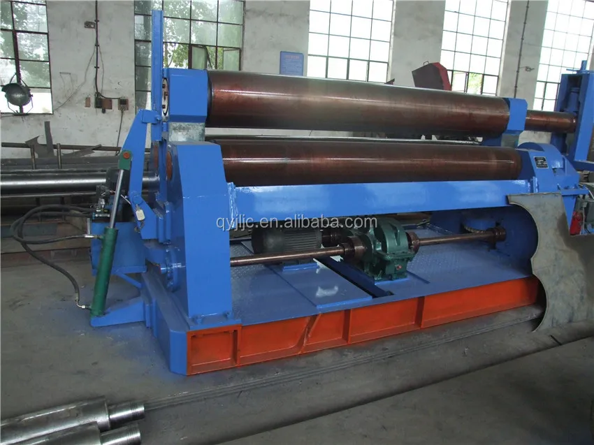 Plate Rolling Machine 10mm Hydraulic 3 Rollers Steel Rolling Machine
