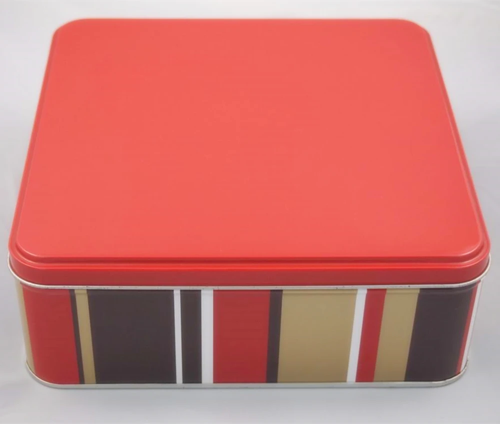 Metal Square Tin Box For Biscuit Use Buy Square Tin For Biscuit