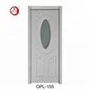 Top Sale Top Grade Cheap Interior Doors Oval Shape Glass Inserted Flush Laminated Door