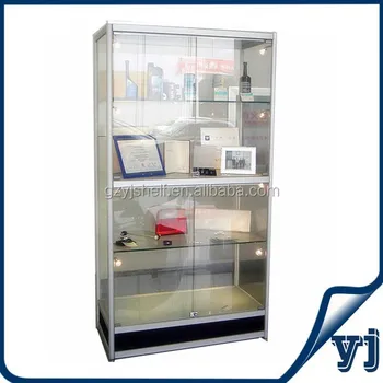 Modern Glass Display Cabinet Metal Toy With
