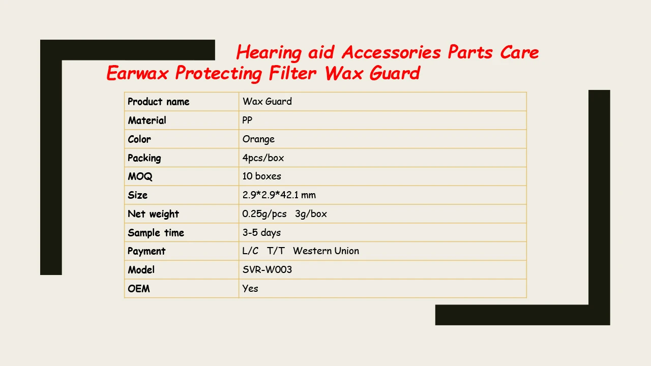 Rohs Certified Cerustop Hearing Aid Wax Traps Cerumen Filters Prevents