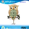 room bedroom silent swing clock resin owl shape wall clock