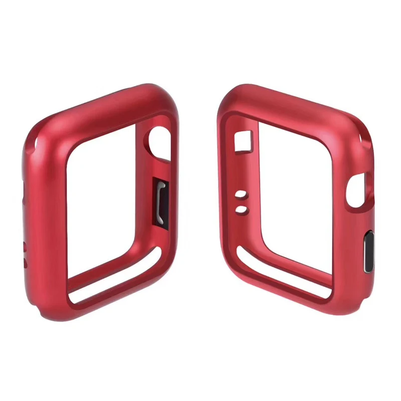 Metal frame 6D glass flip cover dropMagnetic Watch case For Apple Watch 38 40 42 44 bumper case