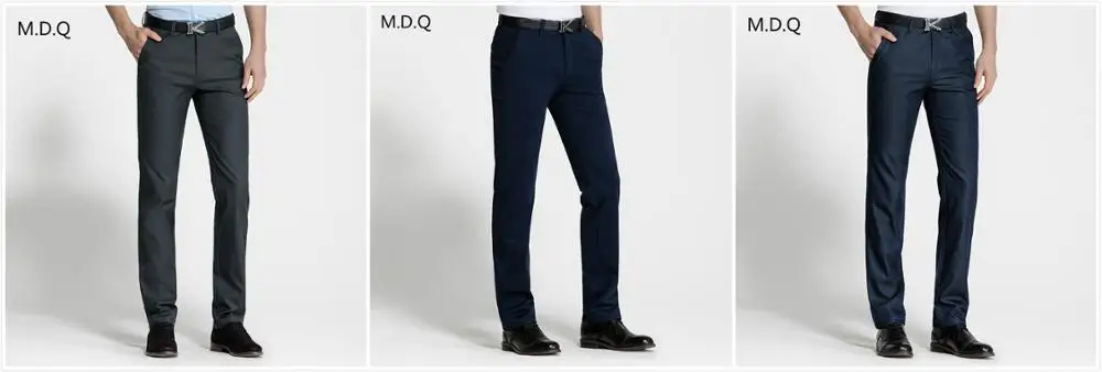 Formal Business Straight Pants Suit Trousers For Office Men - Buy ...