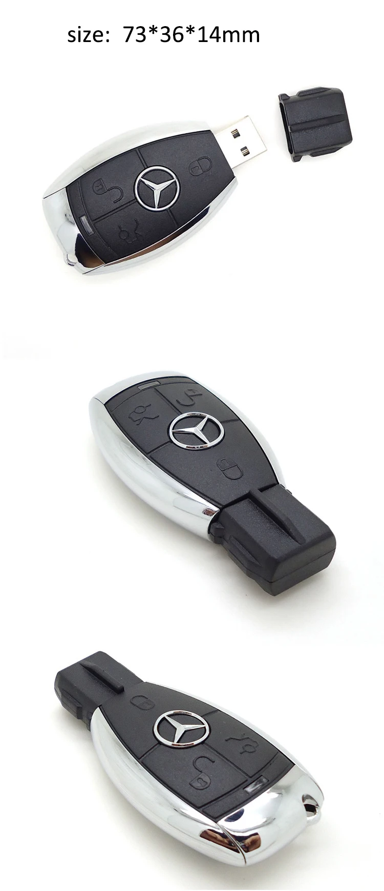 Promotional products custom logo car key shape usb flash drive 16gb - ANKUX.COM