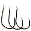 200 pcs/bag Saltwater Fishing Hook JIGGING HOOK 1/0#-15/0# High-carbon steel Single squid jig Fishhook Wholesale