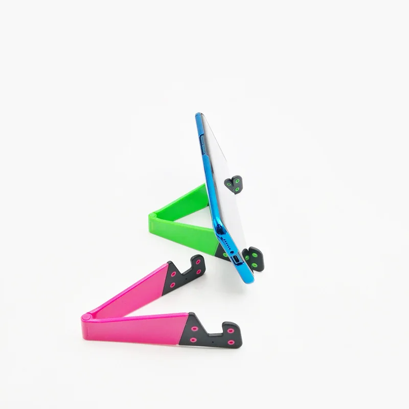 2019 Custom Logo Plastic Phone Holder V Shape Folding Mobile Phone