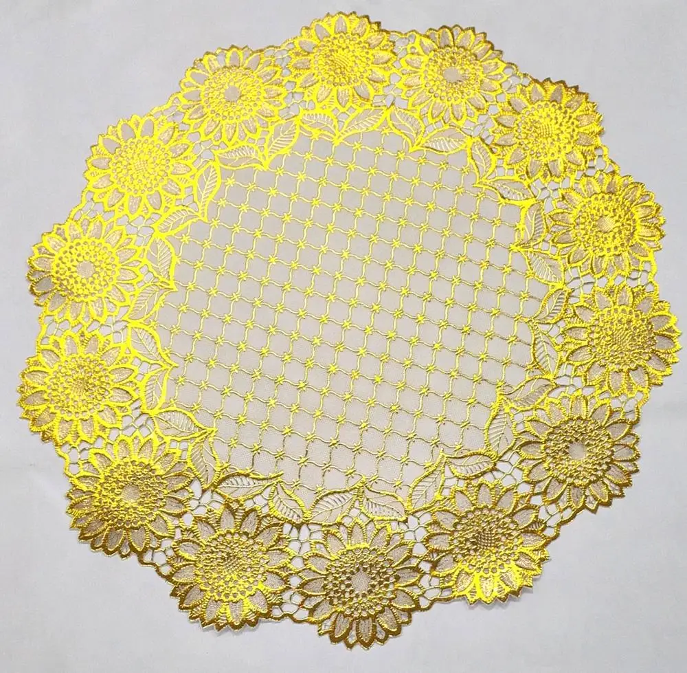 30cm Round Gold Lace Placemat Design Summary Buy Round Lace Placemats