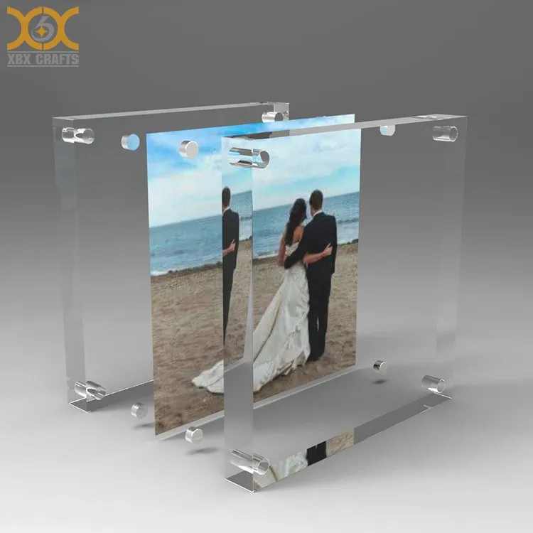 Wholesale 4x6 Inch 24mm Thick Magnetic Acrylic Picture Frame,Clear ...