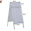 Double Side Portable Sidewalk A-Frame Snap Open Poster Holder A1 Stand