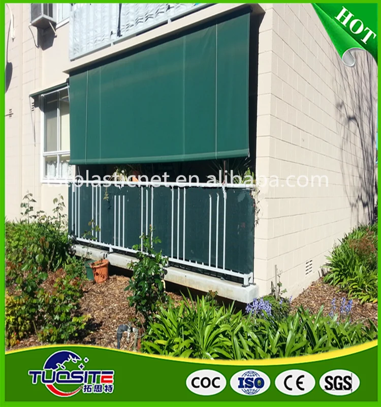 Striped Privacy Balcony Cover Netting / Hdpe Outdoor Awning Tarp Buy