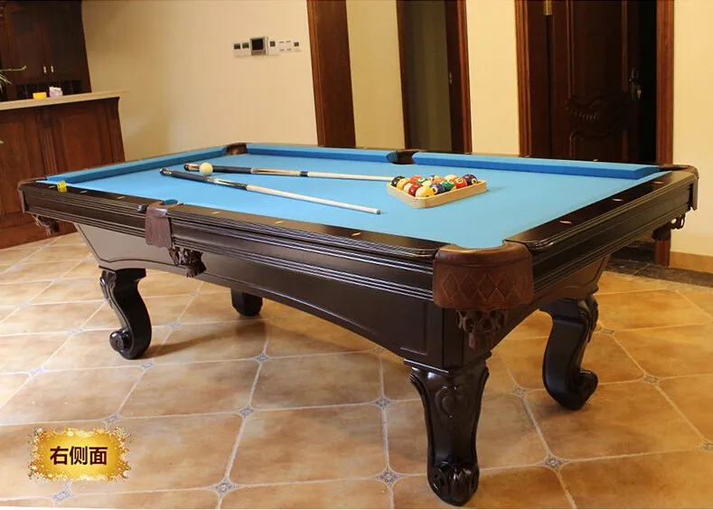 Tbus003 Solid Wood Black Slates Hand Carved Luxury Billiard Pool Table