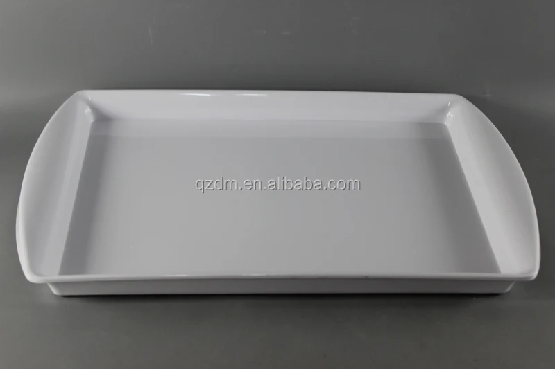 17inch Mealmine food tray , Plastic serving tray turnup Handle