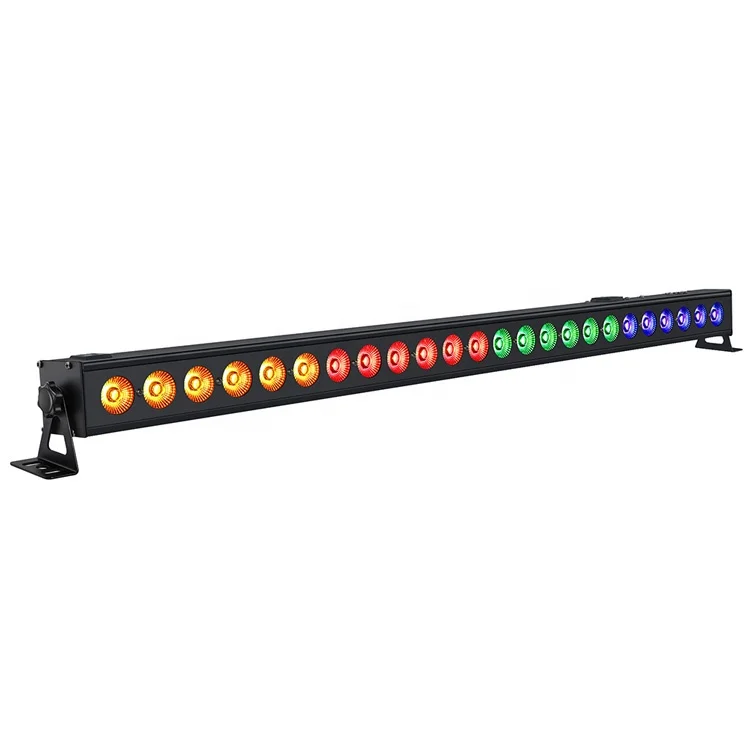 OPPSK 24x4W RGBA 4in1 Indoor DJ Linear Light Bar DMX control LED Wall Washer for Facade Weddings Event Concert Stage Lighting