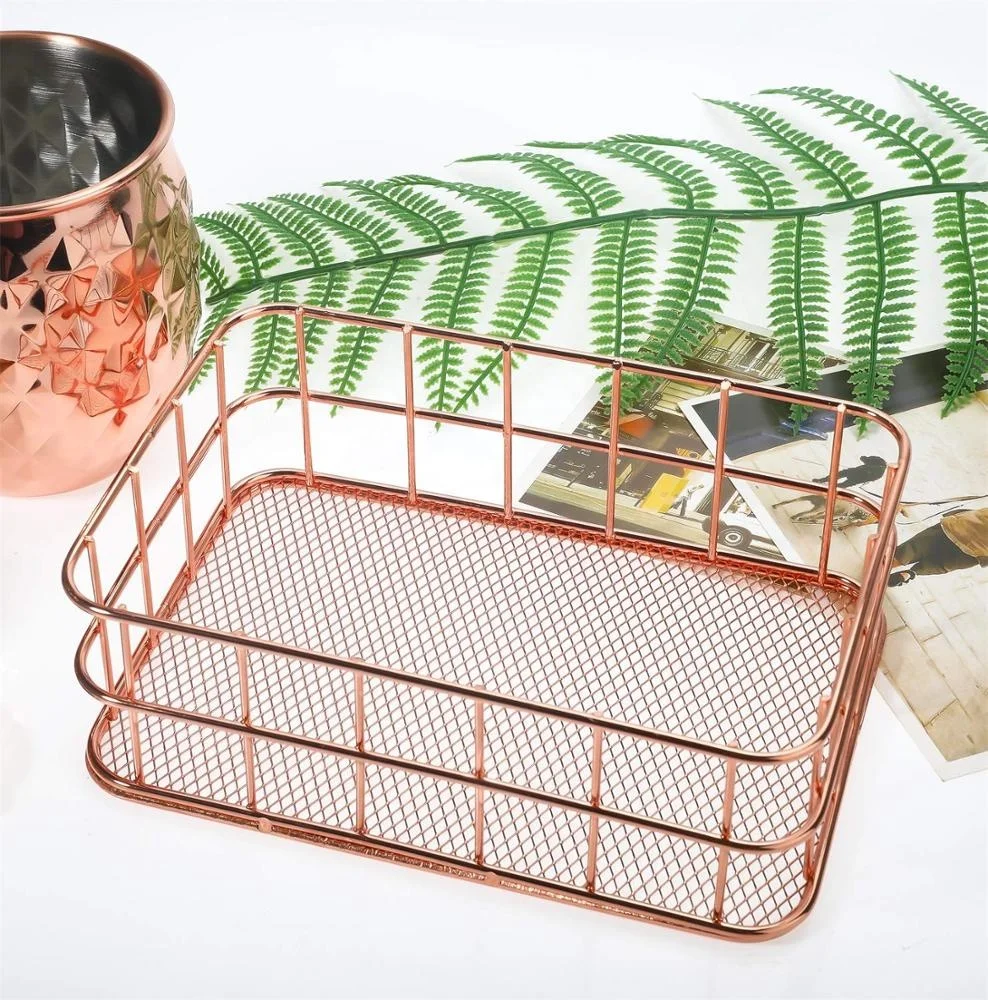 rose gold basket