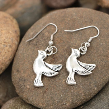 pigeon earrings