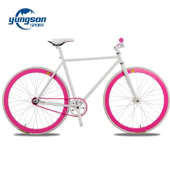 pink fixie bike