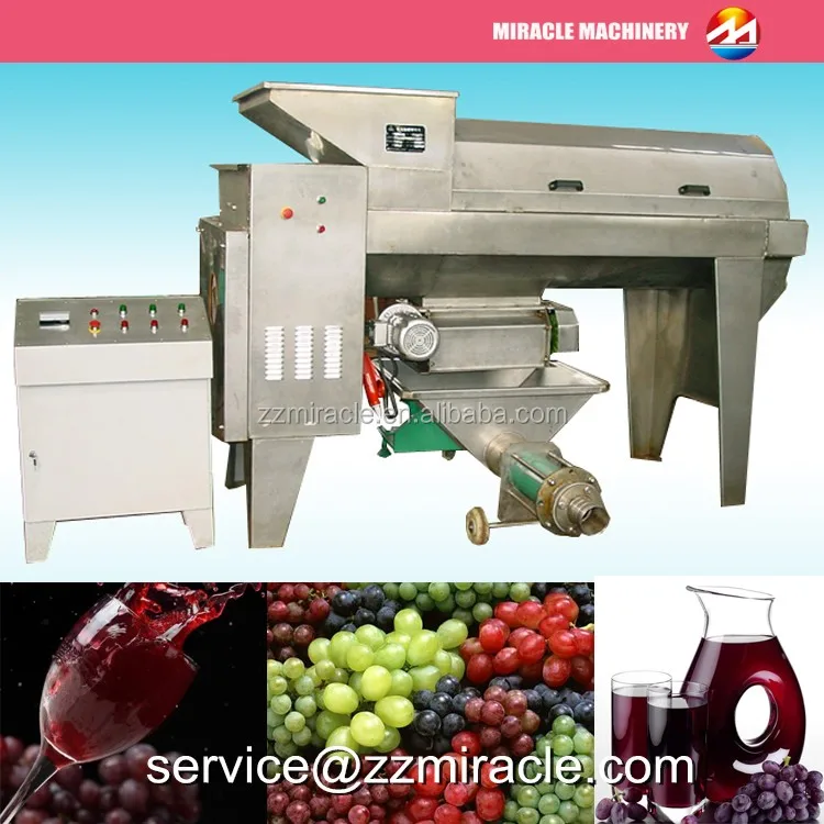 Top Quality Grape Stalks Removing And Smashing Machine For Grape Wine