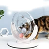 Fantastic Plastic Cat Funny Space Ring, Rotate Pet Play Toys