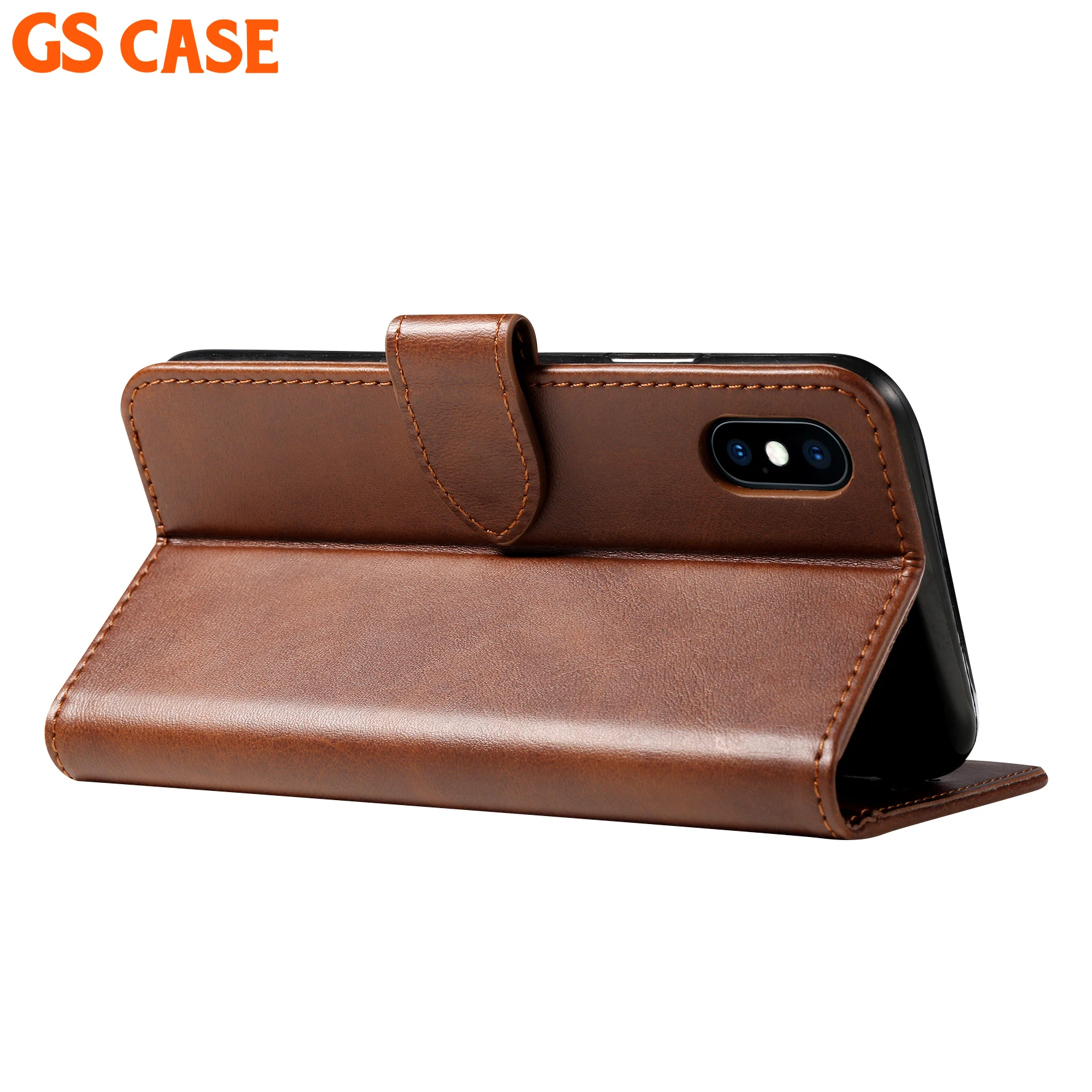 OEM PU Leather Mobile Flip Cover For Iphone XR Phone Wallet Case,GSCASE Wallet Leather Case For Iphone XS MAX
