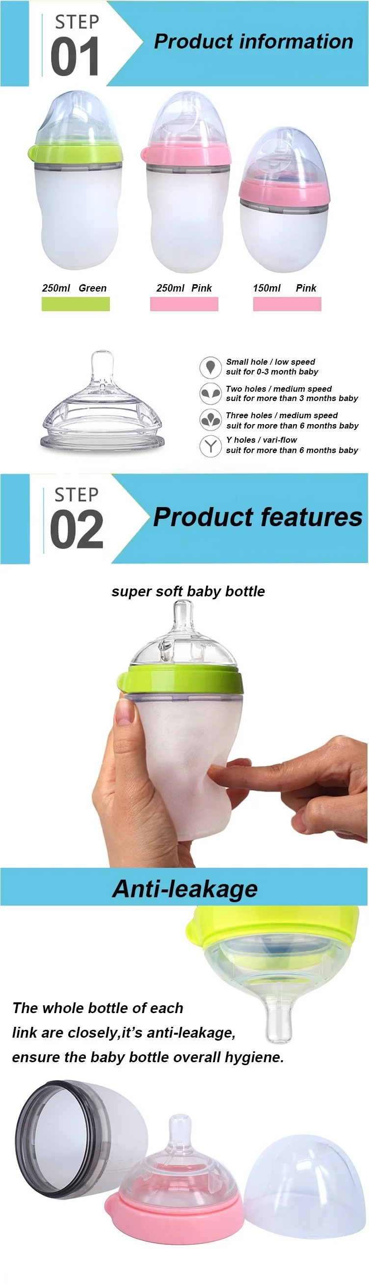 Silicone Baby Products Cheap Wholesale 150ml Fda Como Tomo Silicone Baby Bottle Buy Como Tomo