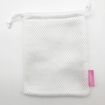 small white mesh bags