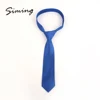 Manufacturer supplier twill design blue polyester ladies neckties solid color