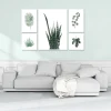 Green tropical leaves 5 in 1 canvas wall art painting popular style good quality fast delivery dopship canvas