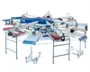 Small automatic rotary screen printing press for garments
